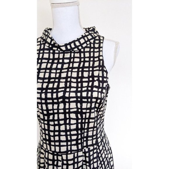 Cue Made in Australia shift dress black white size 10 - Picture 3 of 8